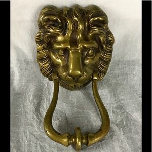 Lion head door knocker